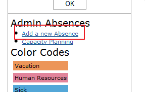 Add absence