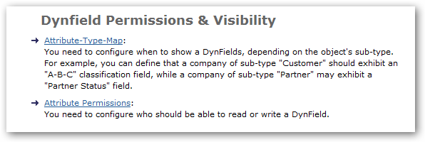 Dynfield Permissions and Visibility